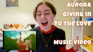 Music Video Giving In To The Love Reaction AURORA music video!!!