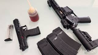 After deep cleaning Tippmann M4-22 Micro Elite shoots Blazer and Federal ammo like a champ.