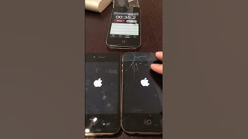 iPhone 4 on iOS 7 vs iPhone 4s on iOS 9 boot up test #shorts #iphone4 #iphone4s #ios7 #ios9