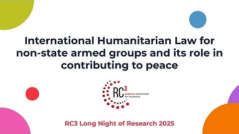 International Humanitarian Law for non-state armed groups and its role in contributing to peace
