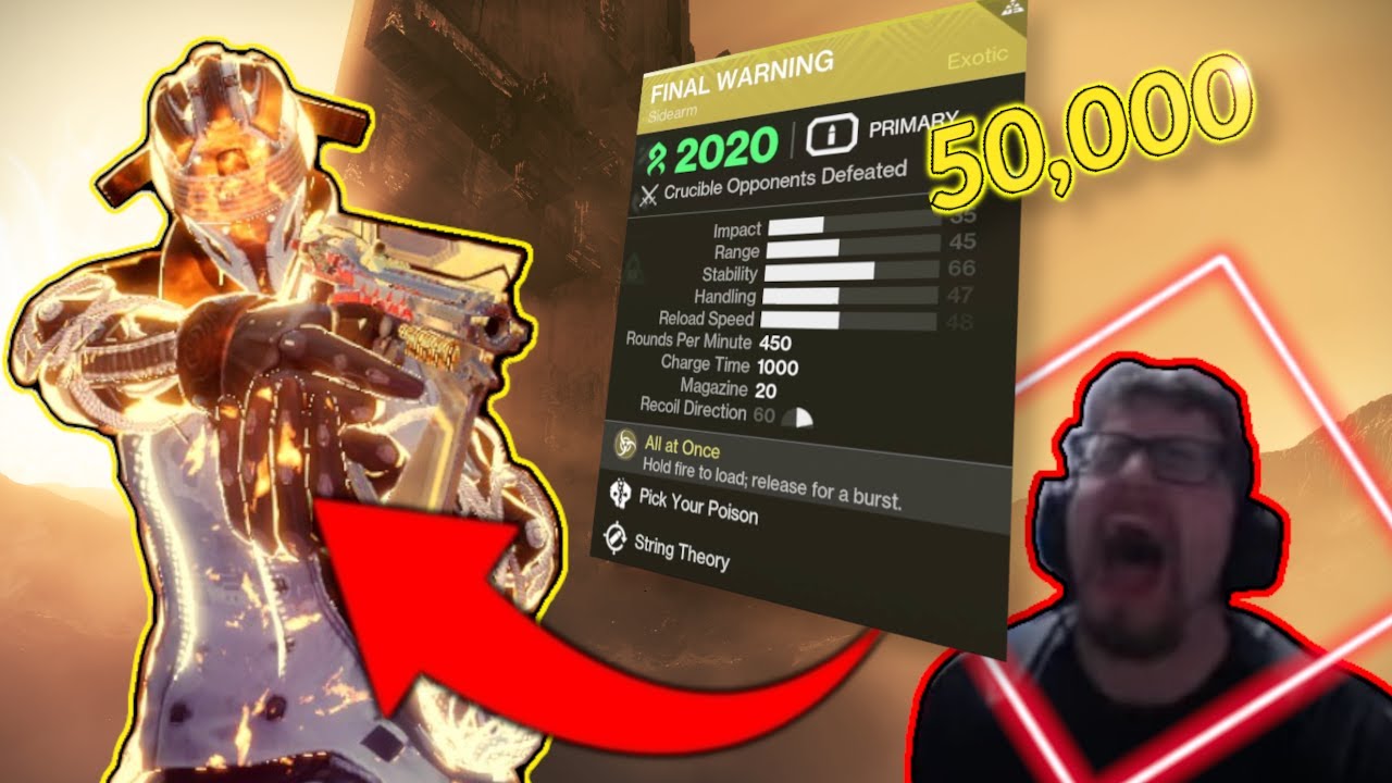 Killing Destiny 2 Streamers (feat. E1iteDeath and 50k Final Warning Crucible Defeats)