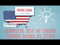 Legal Status of Online Payday Loans in the U.S. by State - the complete list