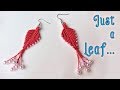 Macrame earrings tutorial: The phoenix leaf jewelry set - hướng dẫn thắt hoa tai hình chiếc lá