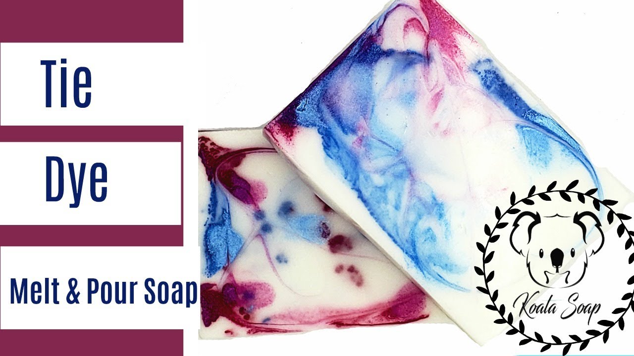 Tie Dye Soap Tutorial Using Melt and Pour Soap and Silicone Mold 