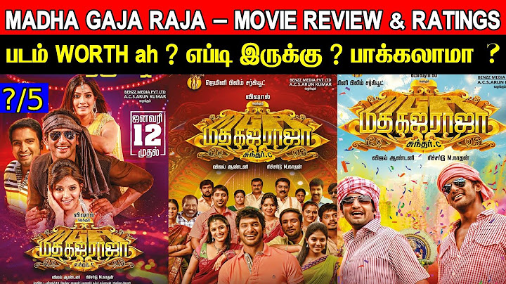 Madha Gaja Raja - Movie Review & Ratings | Padam Worth ah ?