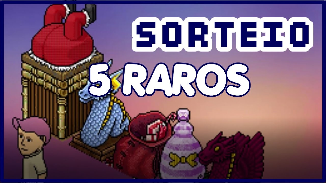 SORTEIO 5 RAROS | HABBLIVE | DESAFIO MEIO 1K