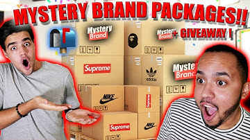 MYSTERY BRAND MAIL UNBOXING ONLINE HYPEBEAST MYSTERY BOXES!! SUPREME, JORDANS AND NIKE + GIVEAWAY!!
