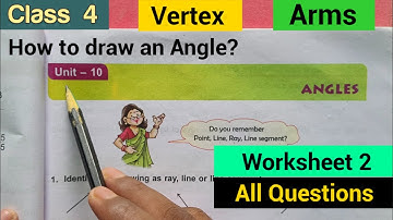 DAV class 4 maths unit 10 Angles worksheet 2 All Questions Solved