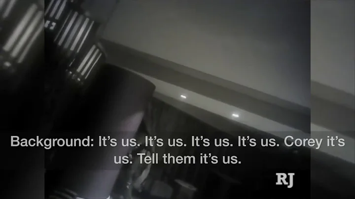 Officers inside Stephen Paddock's room after the b...