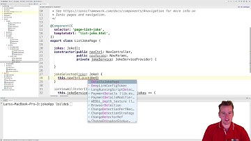 Ionic Mobile Apps | S2P30 | Push the Detailspage when clicking on a Joke