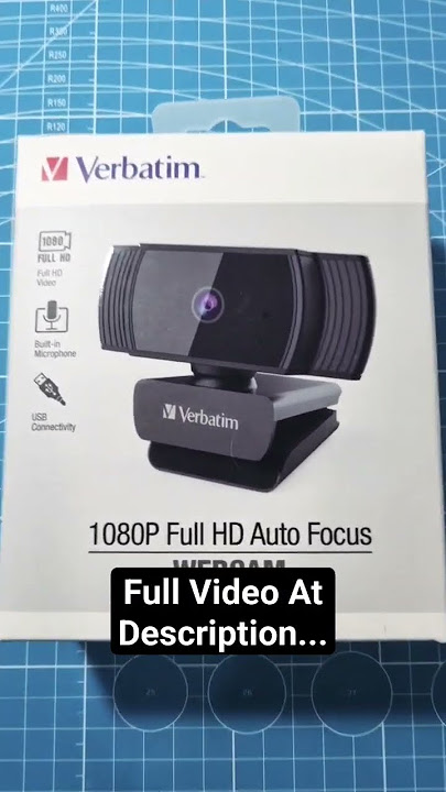 Verbatim 1080P Full HD Auto Focus WebCam #verbatim #webcam #1080p #fullhd #autofocus #pcaccessories