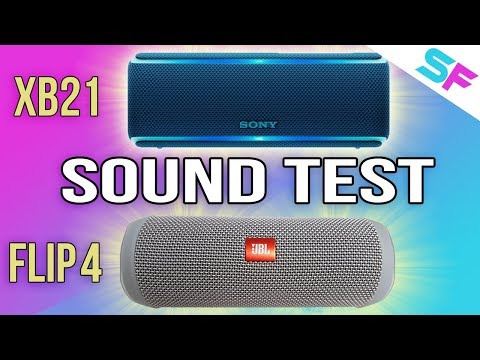 Sony SRS-XB21 vs JBL Flip 4 Sound Test - Which one is the better?