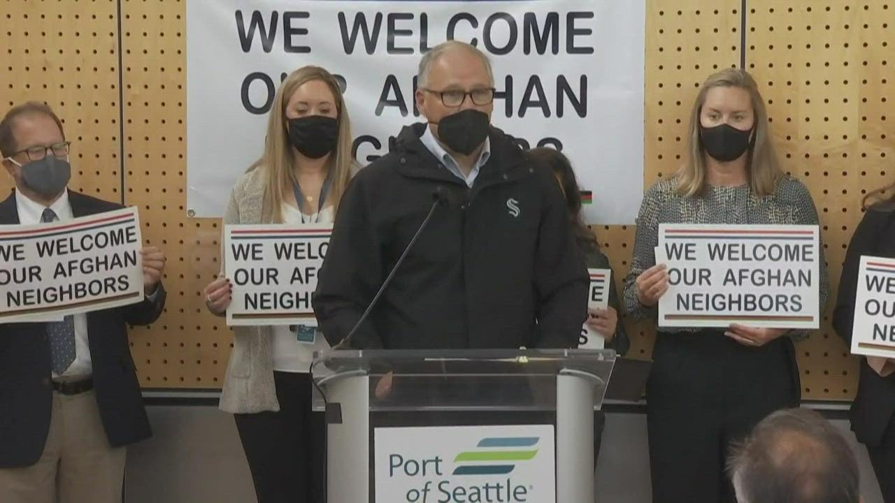 Gov. Inslee welcomes Afghan evacuees to Washington Gov. Inslee welcomes Afghan evacuees to Washington
