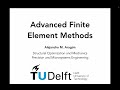 Introduction to Advanced Finite Element Methods