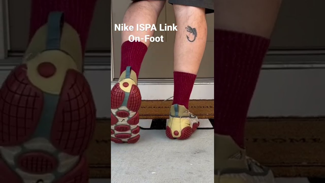 Nike ISPA Link “Barley/Desert Moss” On-Foot! #shorts - YouTube