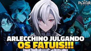 ARLECCHINO VAI ENFRENTAR A ARCONTE CRYO? | FALAS SOBRE OS MENSAGEIROS FATUI - GENSHIN IMPACT