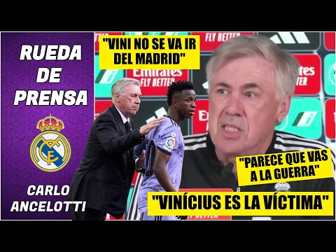 IMPACTANTE reflexión de Ancelotti sobre Vinícius, el racismo y los insultos en España | La Liga