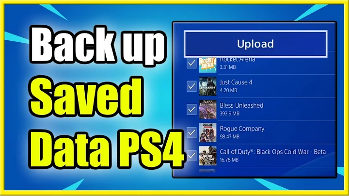How to Backup Saved Data on PS4 & Upload to PSN CLOUD Storage (Fast Method!)