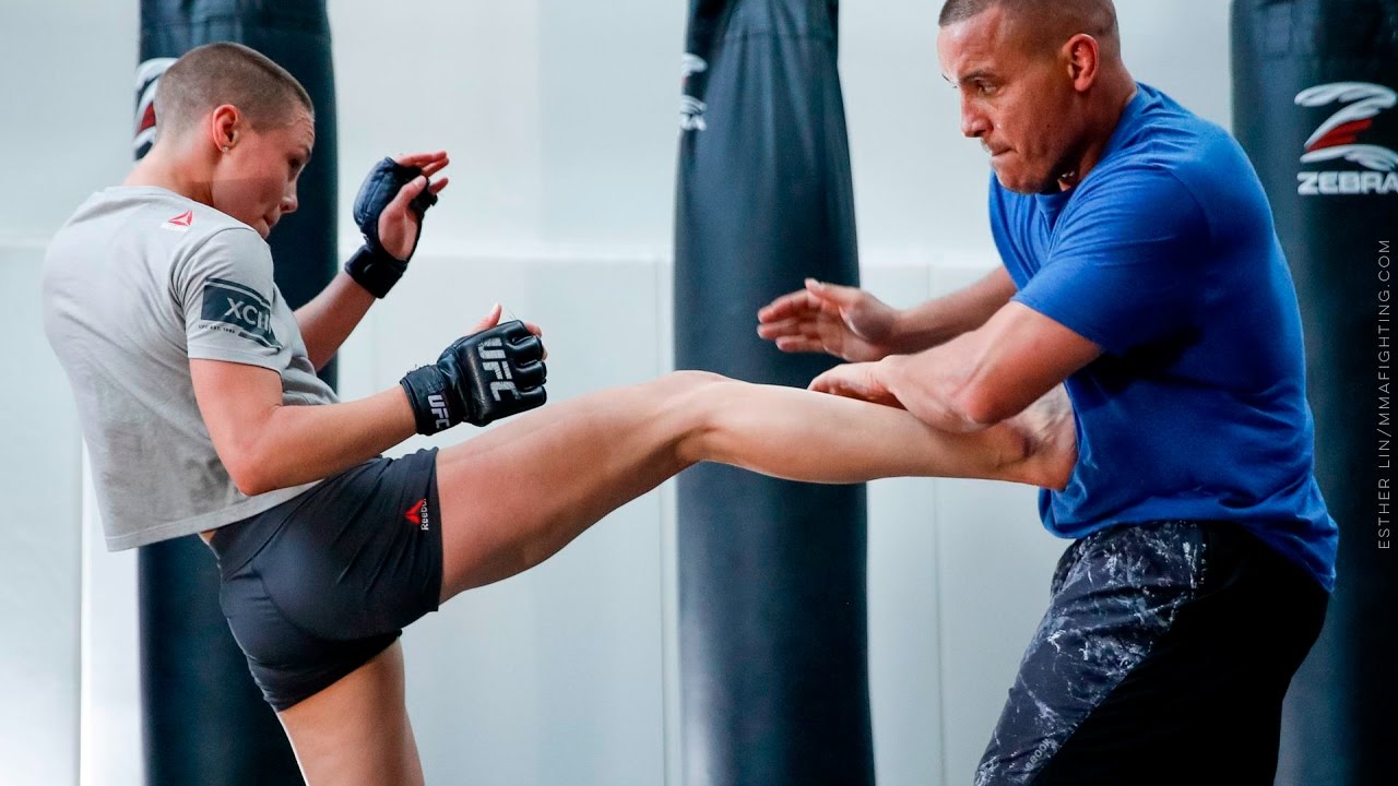 Rose Namajunas Open Workout (With Pat Barry) MMA Fighting YouTube