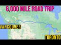 We drove 6000 MILES across Canada! Toronto to Vancouver Road Trip (Vlog + Drone clips)