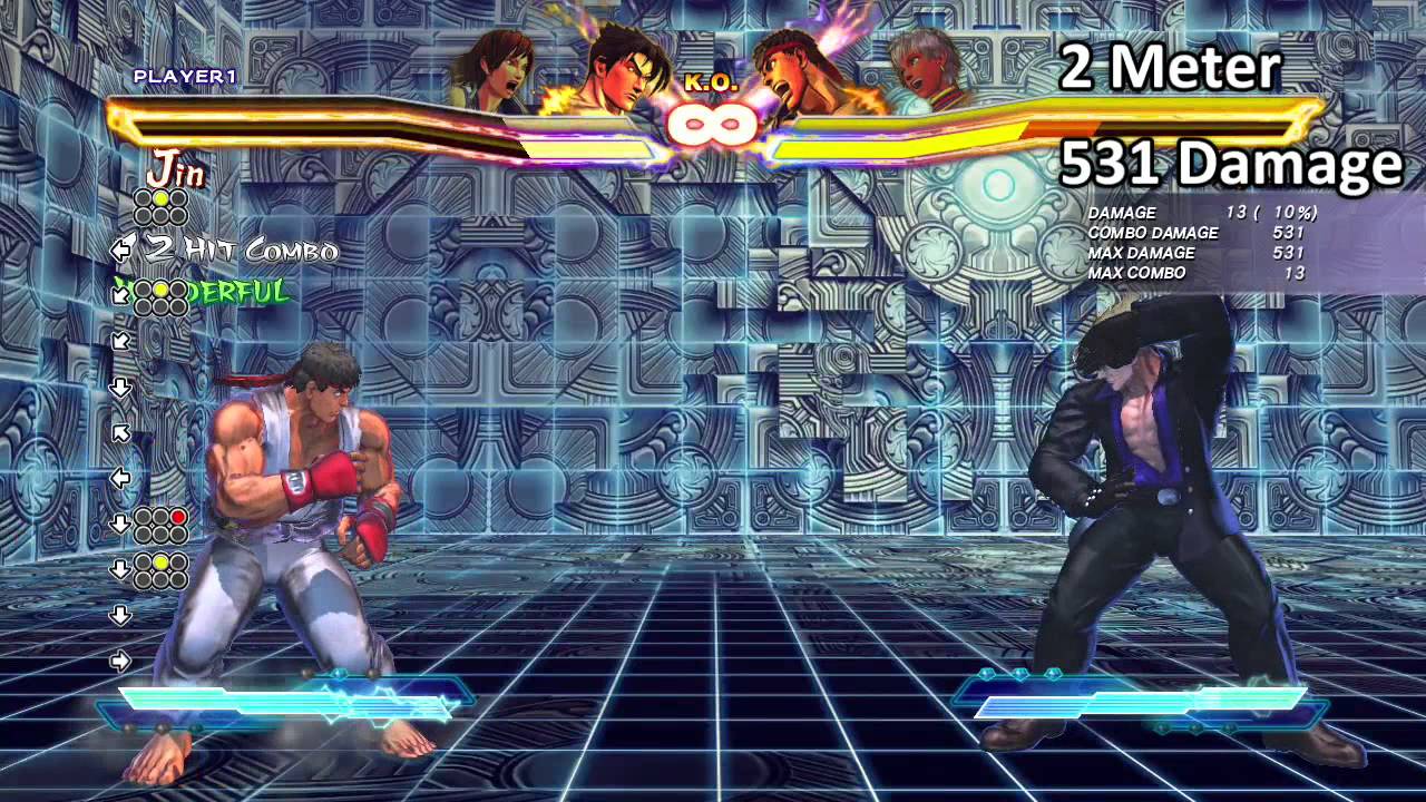 Street Fighter X Tekken ver.2013 - Jin & Asuka Basic Combos - YouTube