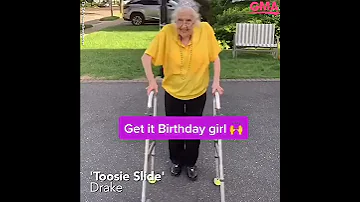 97-year-old grandma slays Drake's 'Toosie Slide' dance | GMA Digital