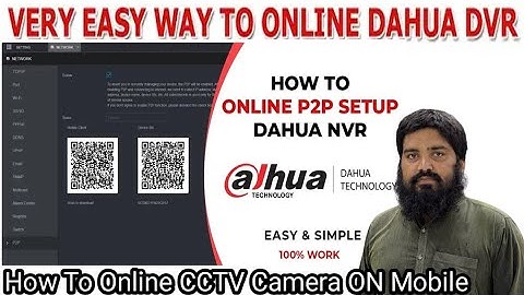 dahua CCTV camera connect to mobile | dahua XVR+ DVR online configuration