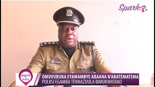 Poliisi egamba tennazuula bikwata ku muvubuka eyawambye abaana n'abatematema