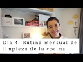 Día 4: Rutina mensual de limpieza de la cocina