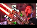 Emperor palpatine budget neopixel lightsaber vs korbanth which to buy