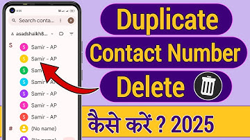 Mobile Se Duplicate Contacts Remove Kaise Kare | [Hindi] Delete Duplicate Contacts From Any Android