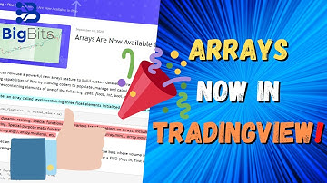 Arrays Are Now Available In Pine Script! What