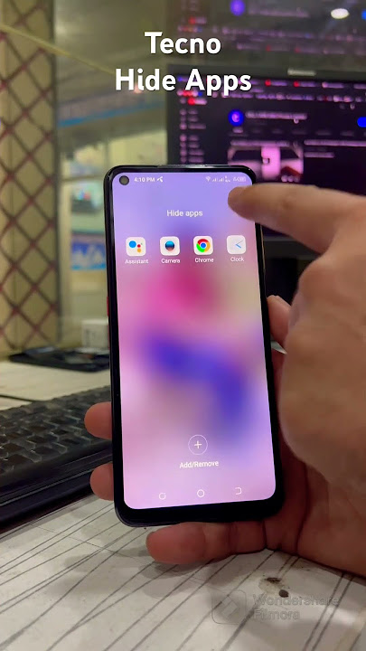 How to hide apps in Tecno