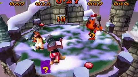 Crash Bash 200% (201%) Warp Room 5 (11/17) - Trophies, green gems & pink crystals (Walkthrough)