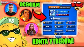 OCENIAM KONTA YOUTUBERÓW w BRAWL STARS! Farell, Da mian, Panda i wiele więcej...