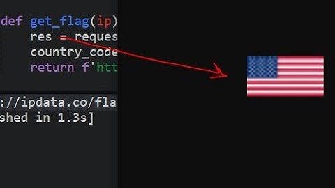 get country flag from ip using python