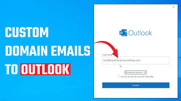 How to use outlook to configure custom Email?