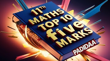 📚 11th Maths 🎯 Most Important 5 Mark Questions | Public Exam 2025 ✅