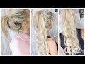 How To get a BIG Ponytail with Seamless Clip In Extensions | DramaticMAC