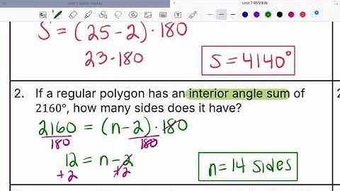 Geometry – Unit 7 Review