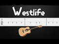You Raise Me Up - Westlife Guitar Tutorial, Guitar Tabs, Guitar Lesson