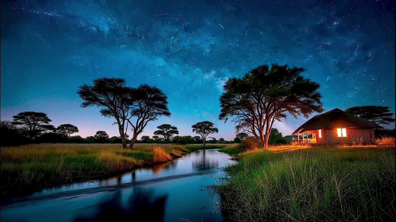 Relaxing Frog & Cricket Sounds for Deep, Healing Sleep,  Stress Reduction & Relaxation