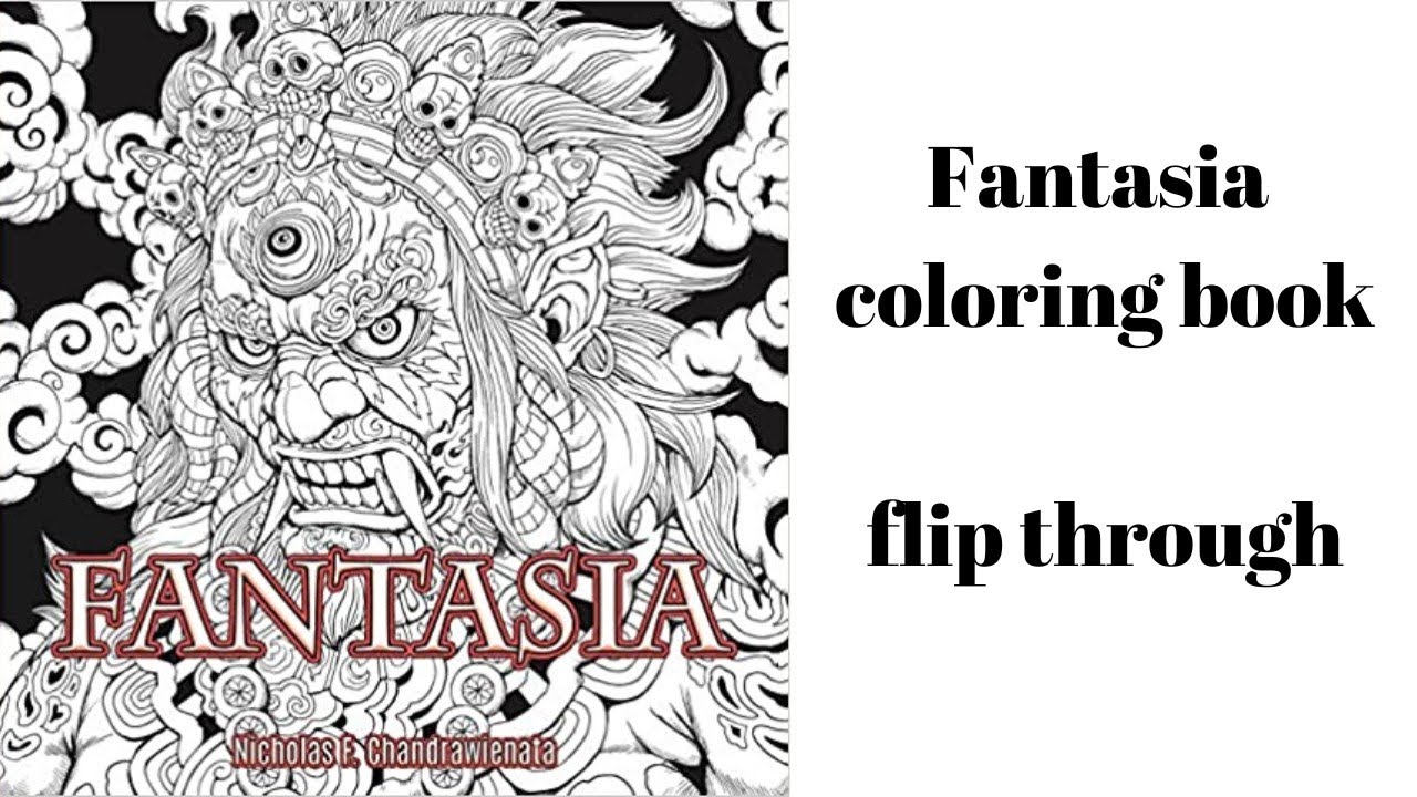 Fantasia Anti-stress Adult Coloring Book - By Nicholas F