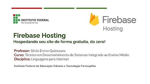Firebase hosting (hospedagem gratuíta): do zero ao seu site online, hospedado gratuitamente!