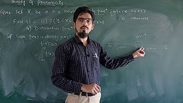 Probability function for c.r.v (Probability Density Function) Part-1