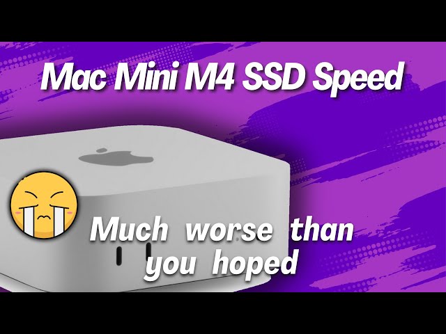 Mac Mini M4 - The Apple SSD is not only expensive, but it turns