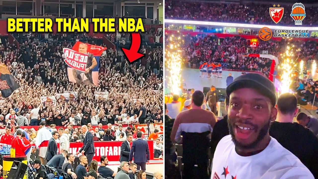 😮 I WENT TO A CRVENA ZVEZDA (RED STAR) EUROLEAGUE BASKETBALL GAME VS VALENCIA BASKET