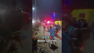 MASHABIKI WA CONGO WAITEKA KINSHASA KUSHEREHEKEA SARE YA 1-1 DHIDI YA URENO