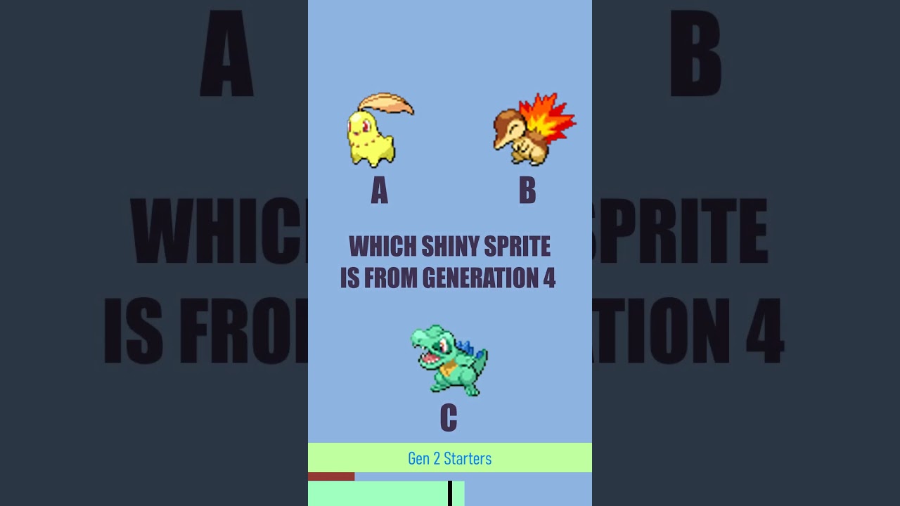 Which Shiny sprite is from which Generation? 