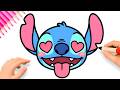 HOW TO DRAW STITCH FACE EASY ????????